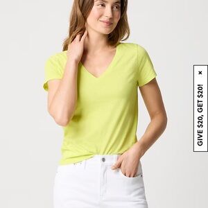 Vibrant Yellow V-Neck Women's Top